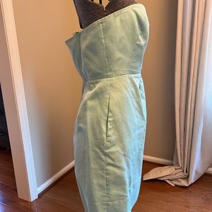 J. Crew Aqua Strapless Dress with Pockets, size 12